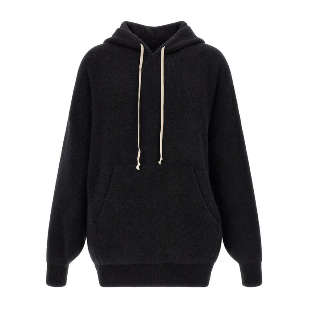 Rick Owens Black Marabou Men's Sweatshirt